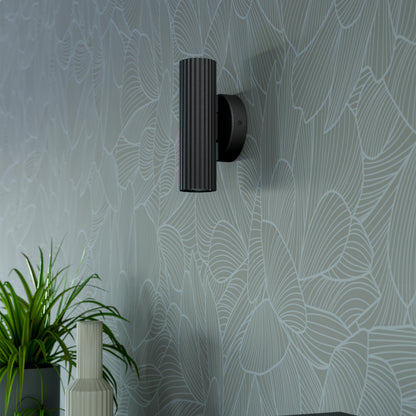 Portillo 2-Light Black Wall Light
