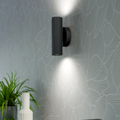 Portillo 2-Light Black Wall Light