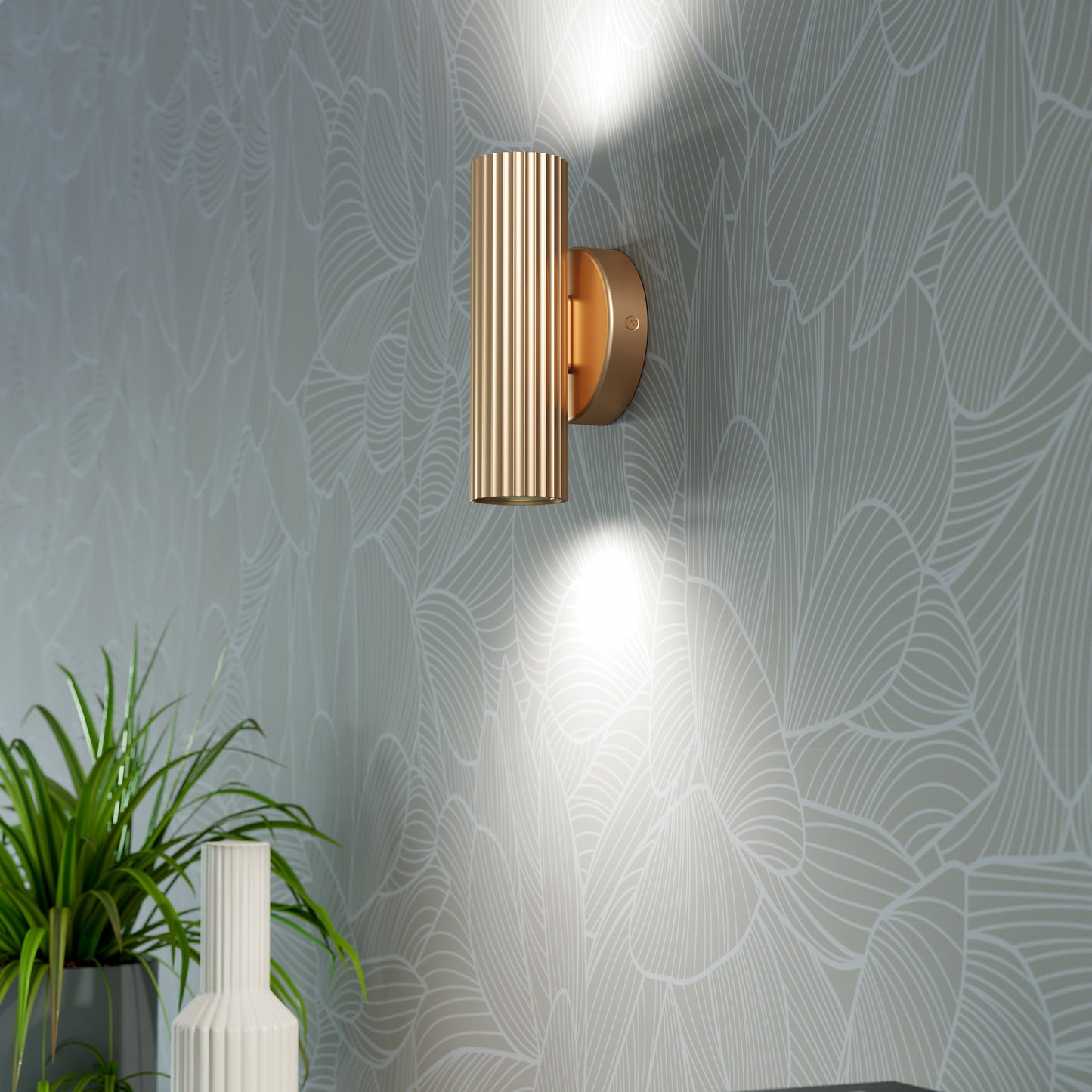 Portillo 2-Light Gold Wall Light