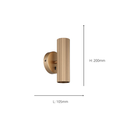 Portillo 2-Light Gold Wall Light