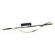 Conaprato Black LED Semi-Flush Ceiling Light