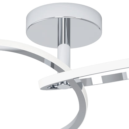 Congiunti Silver LED Semi-Flush Ceiling Light