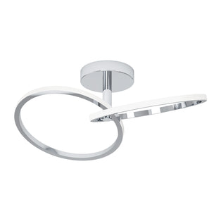 Congiunti Silver LED Semi-Flush Ceiling Light