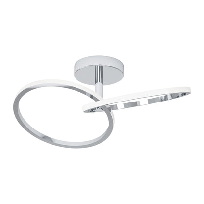Congiunti Silver LED Semi-Flush Ceiling Light