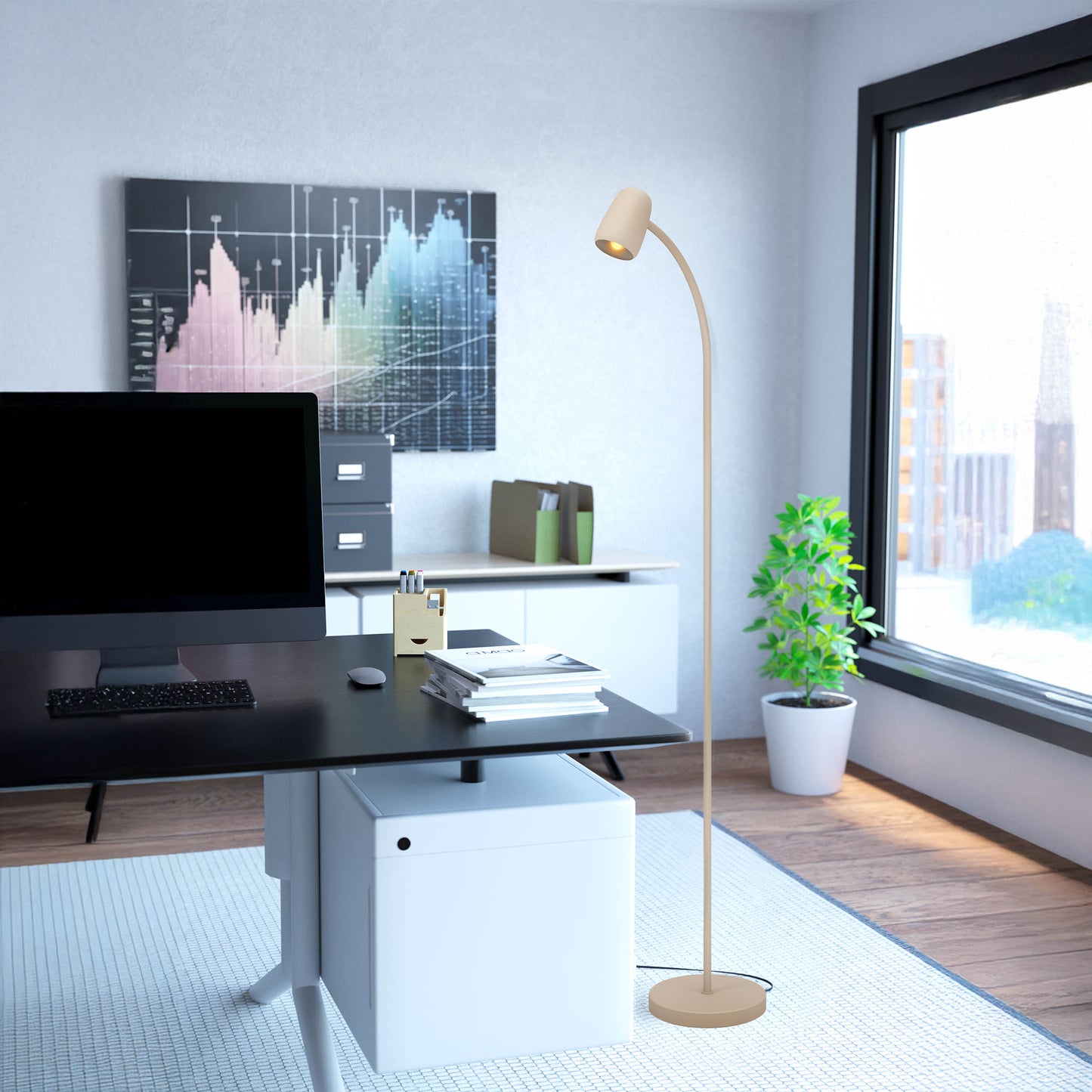 Carlo Natural Floor Lamp
