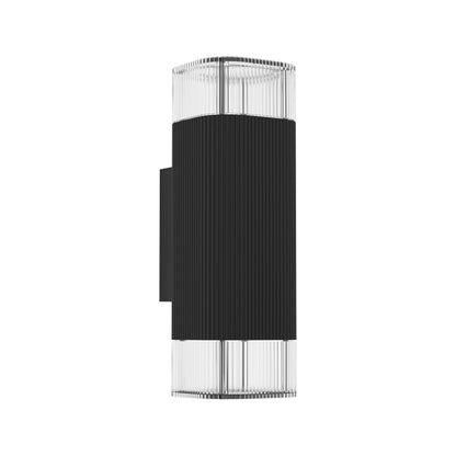 Castelnuovo 2-Light Black LED Outdoor Wall Light