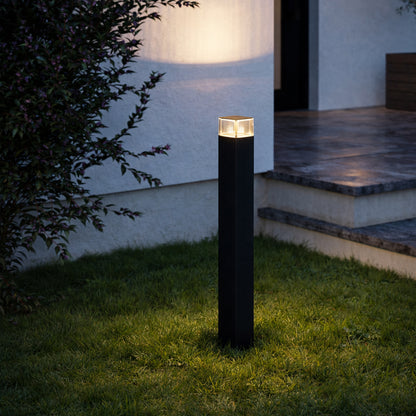 Castelnuovo Black LED Outdoor Bollard Small
