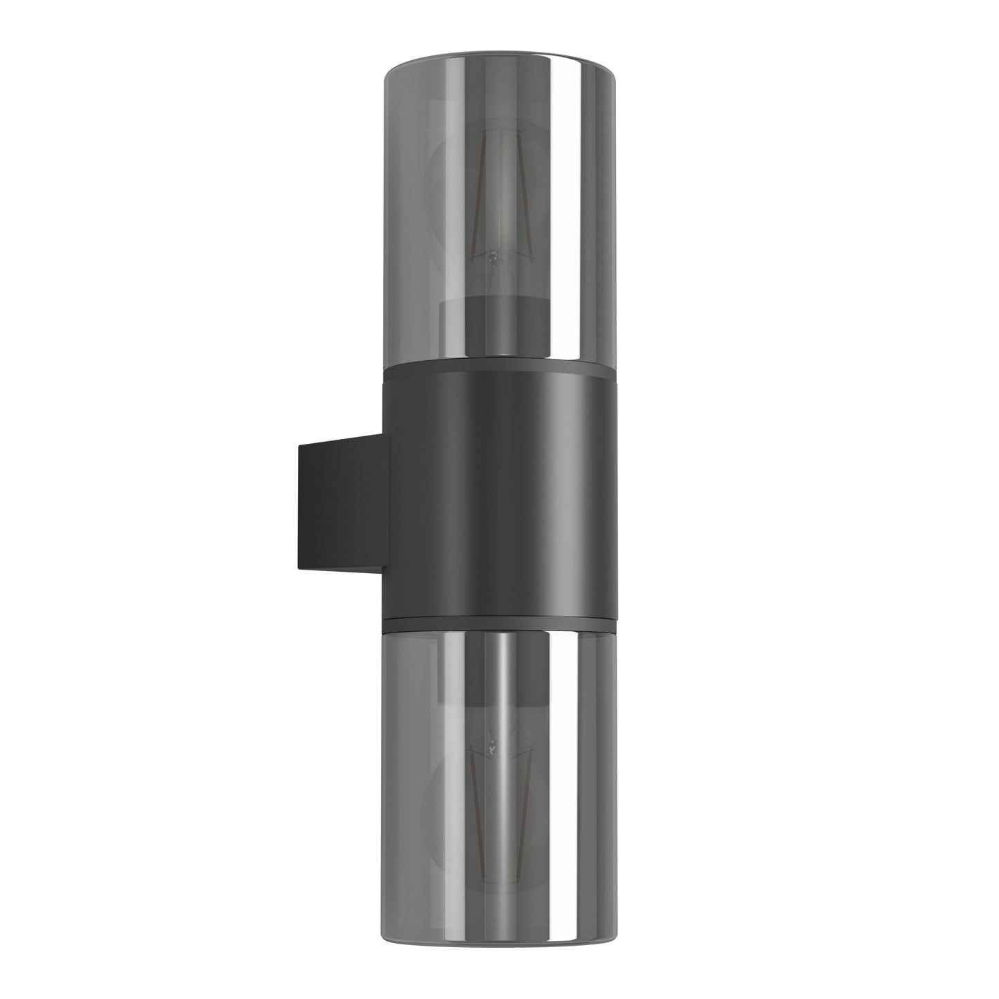 Cropani 2-Light Black Outdoor Wall Light