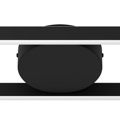 Amandolo Black LED Semi-Flush Ceiling Light