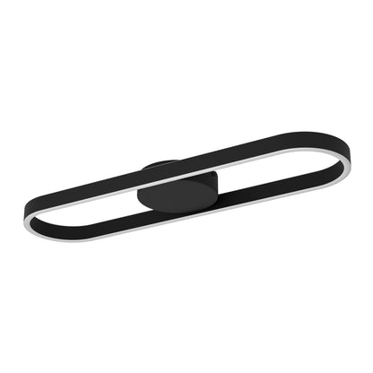 Amandolo Black LED Semi-Flush Ceiling Light