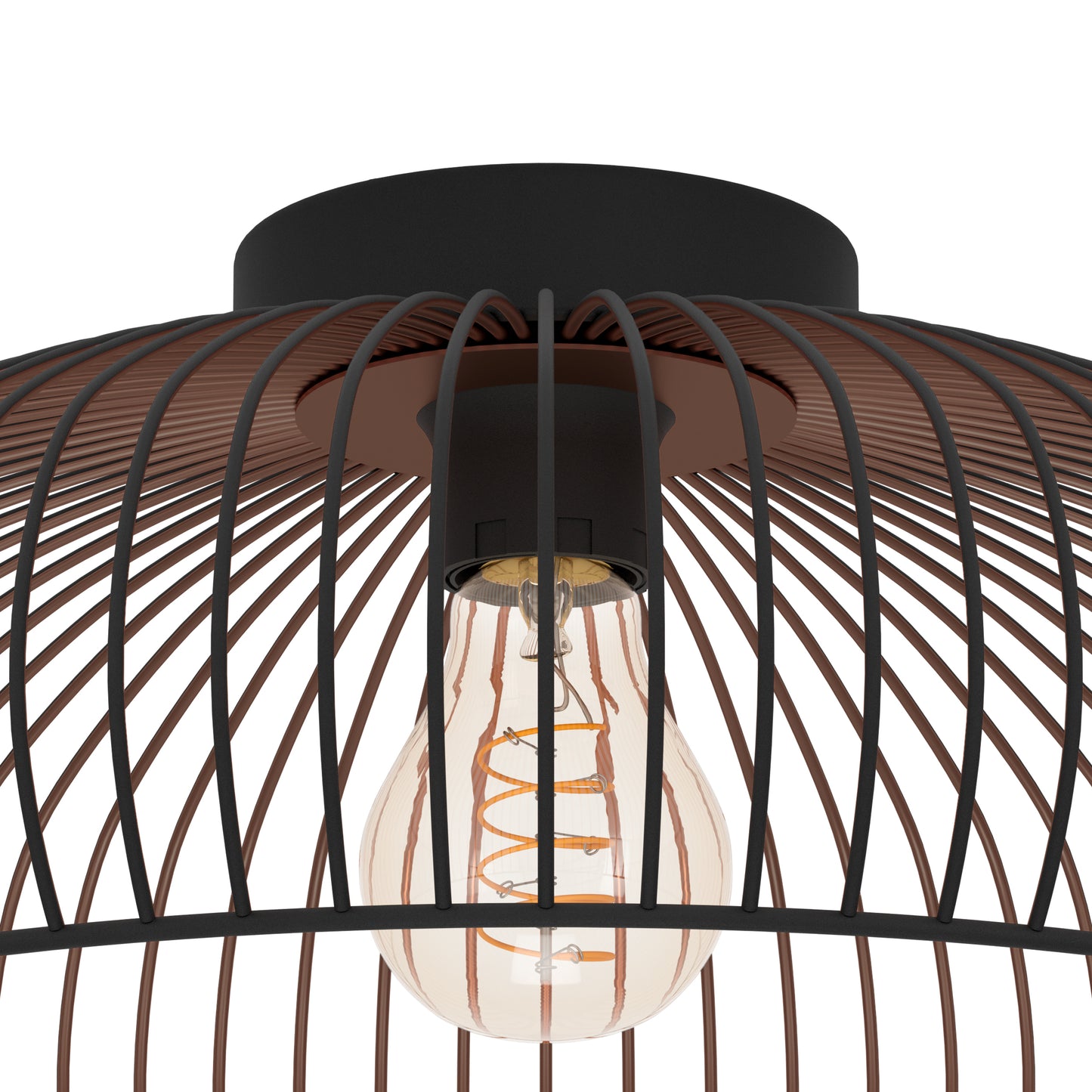 Almanzora Black Flush Ceiling Light