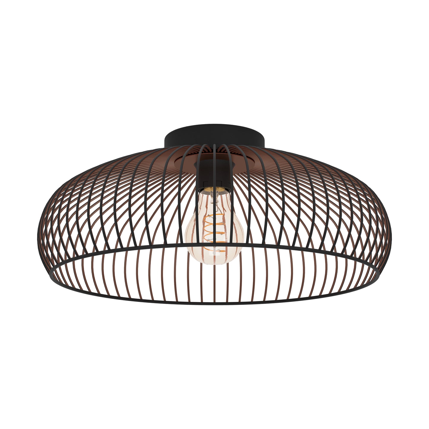 Almanzora Black Flush Ceiling Light