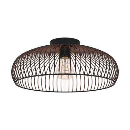 Almanzora Black Flush Ceiling Light