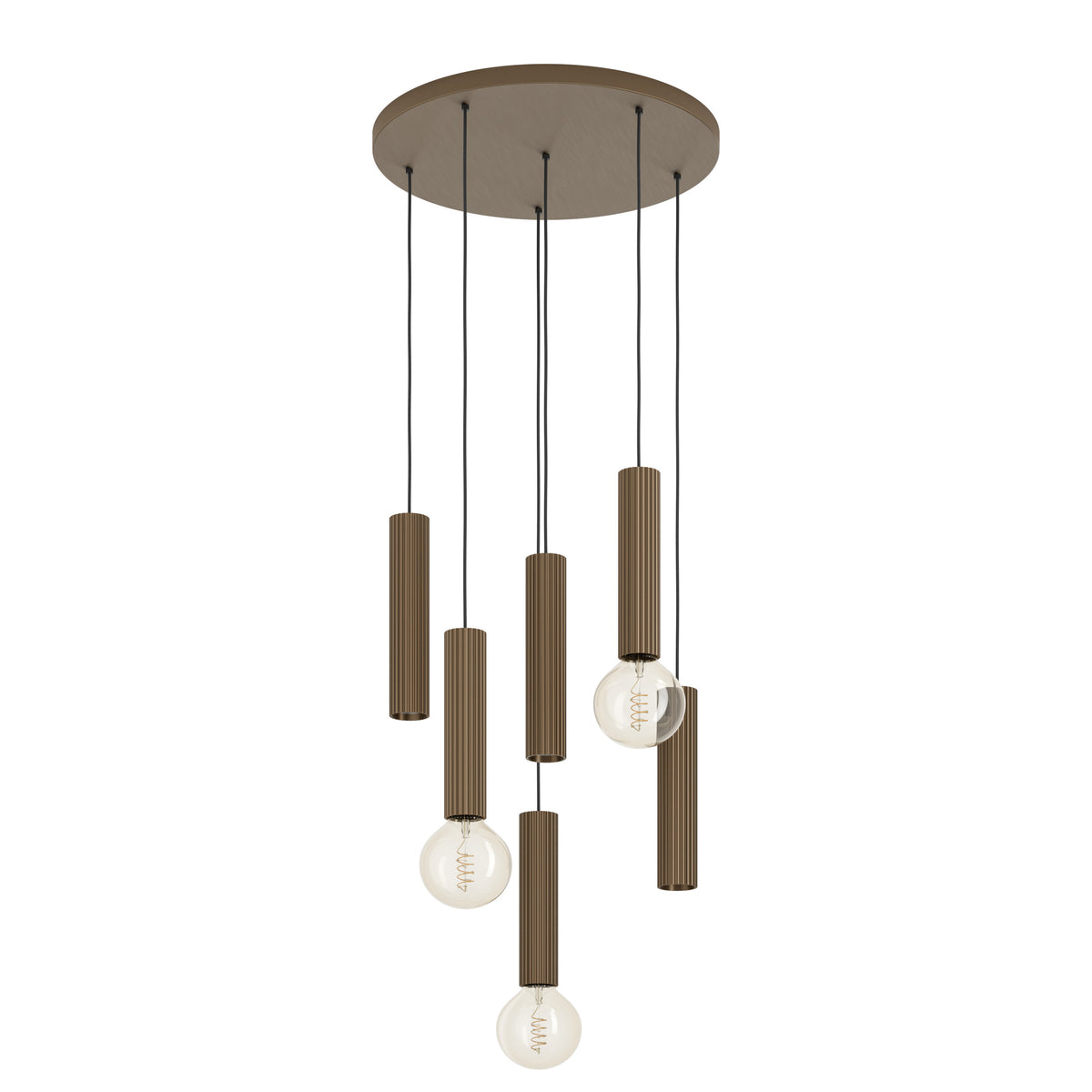 Fariolo 6-Light Bronze Round Ceiling Pendant