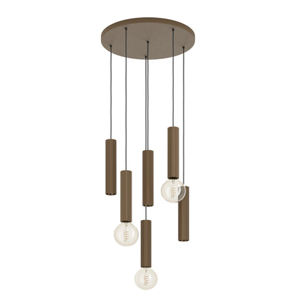 Fariolo 6-Light Bronze Round Ceiling Pendant
