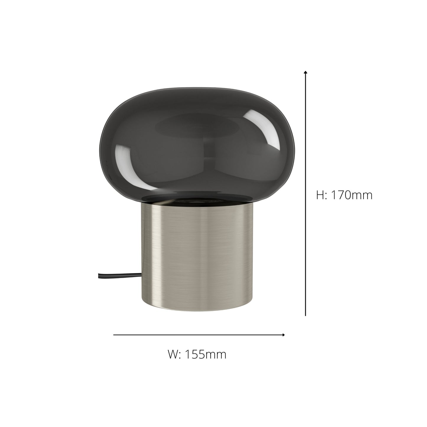 Bravino Black LED Table Lamp