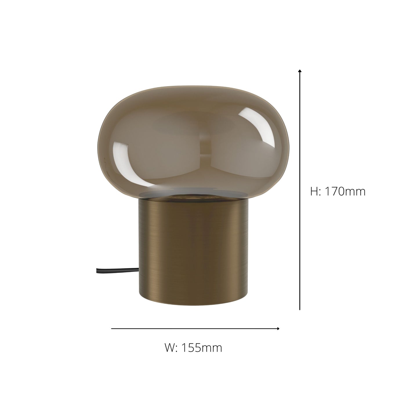 Bravino Bronze LED Table Lamp