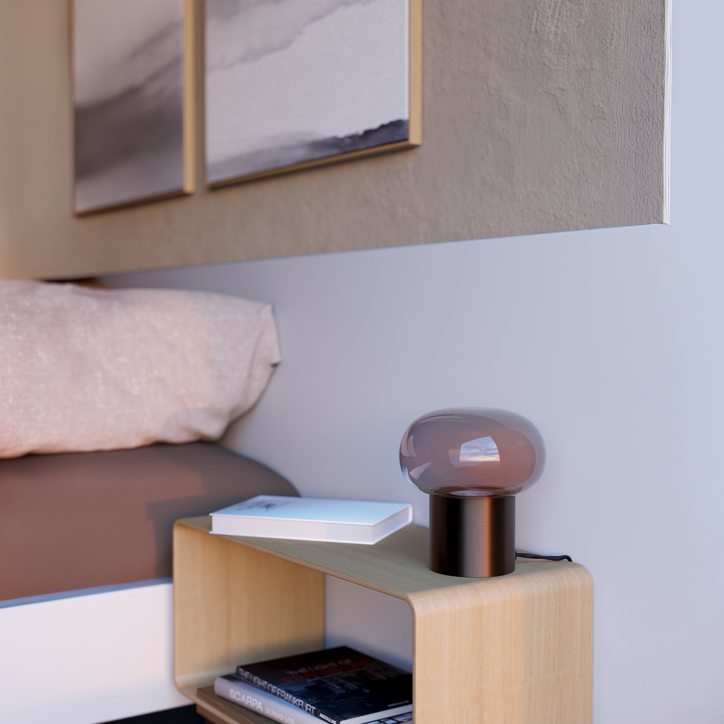 Bravino Bronze LED Table Lamp