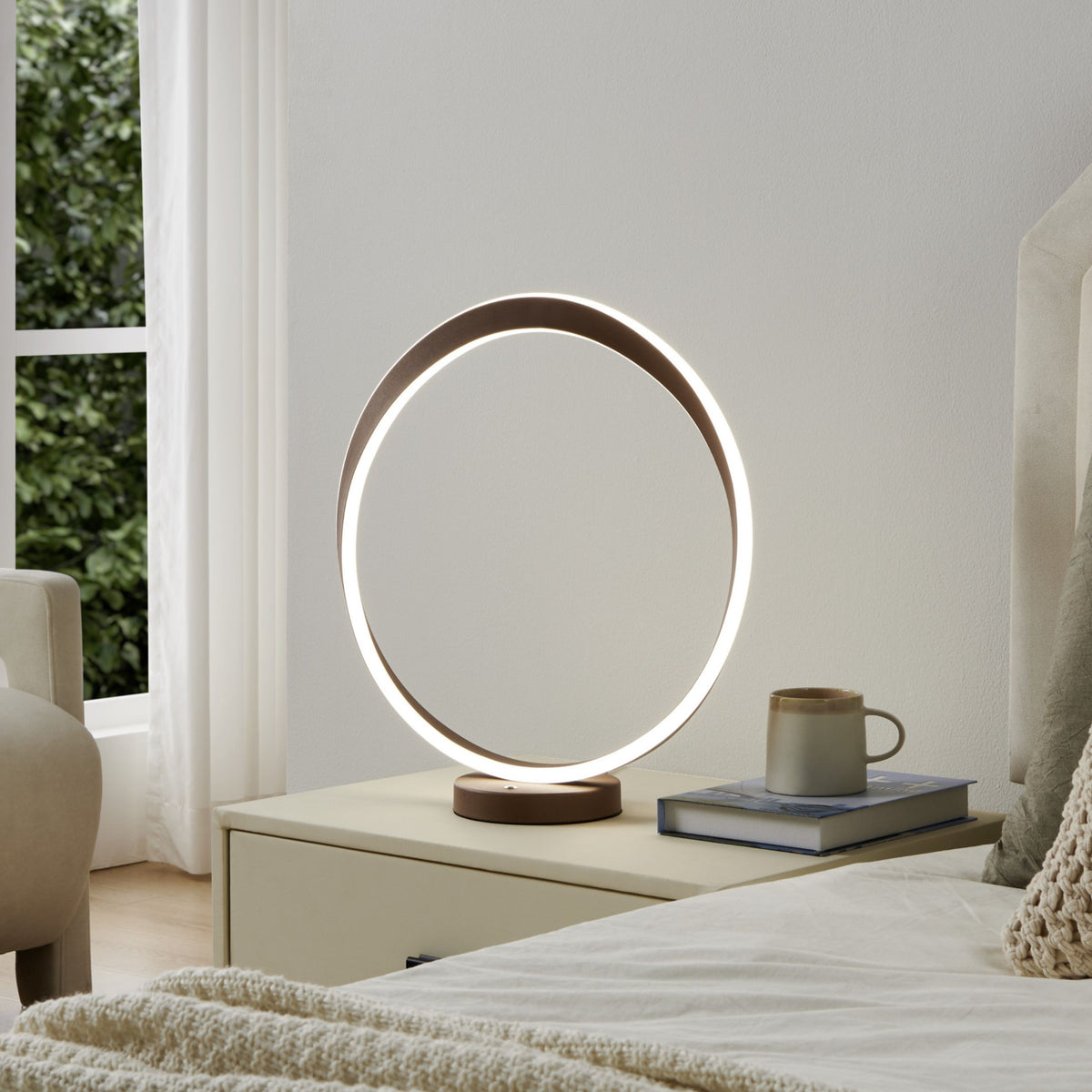 Camerota Bronze LED Table Lamp