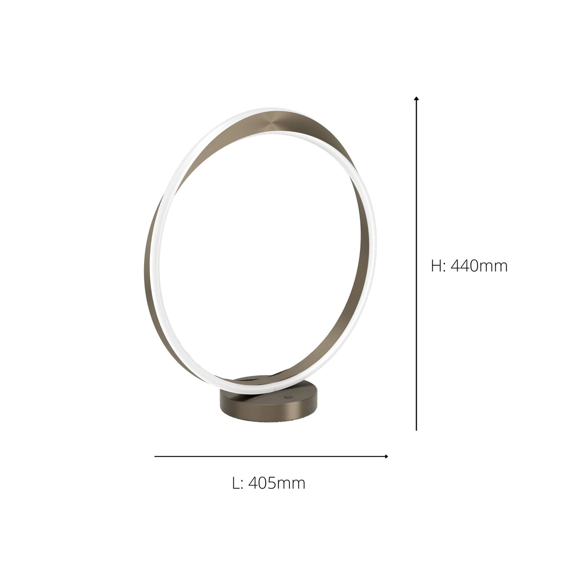 Camerota Bronze LED Table Lamp