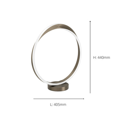 Camerota Bronze LED Table Lamp