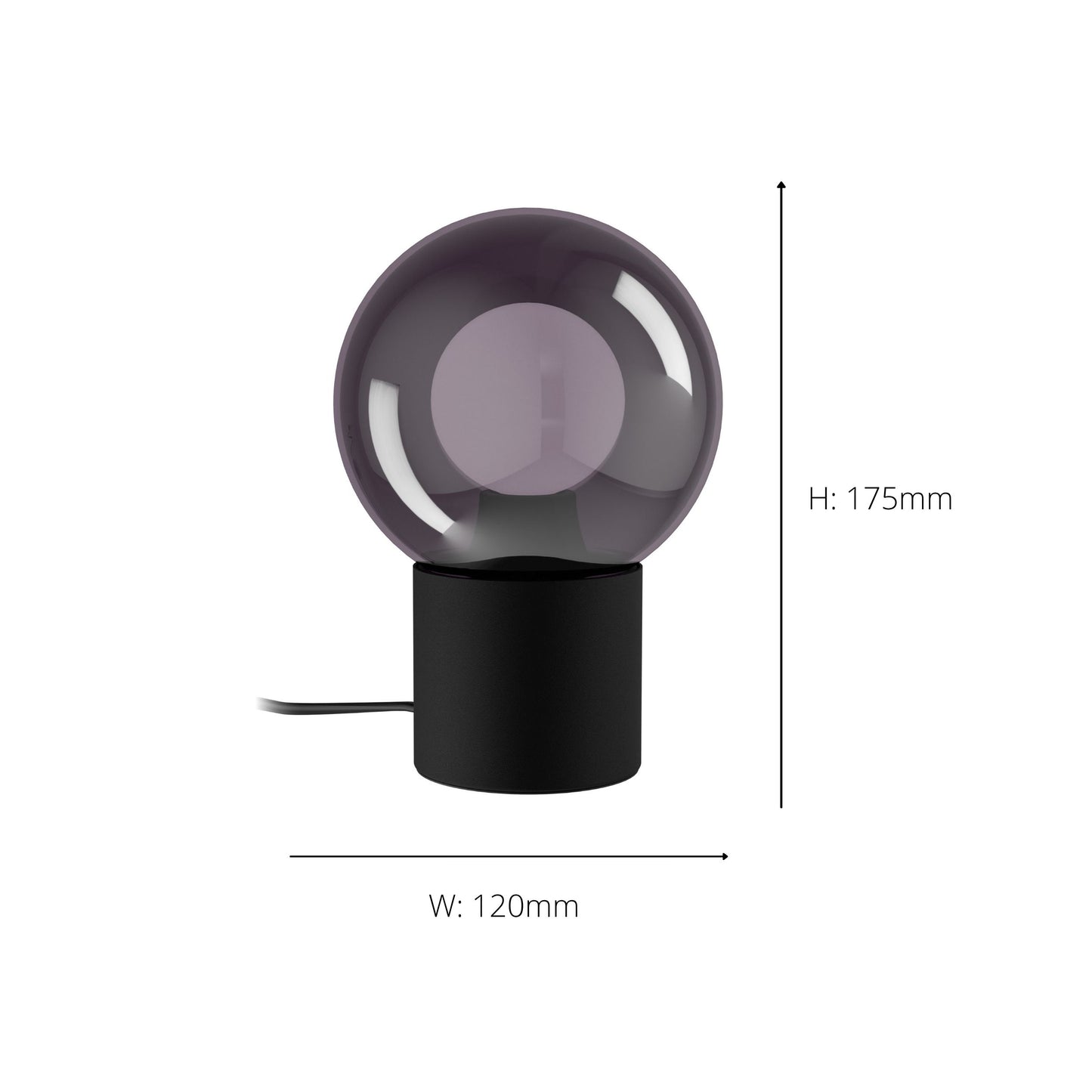 Bravino Black Table Lamp