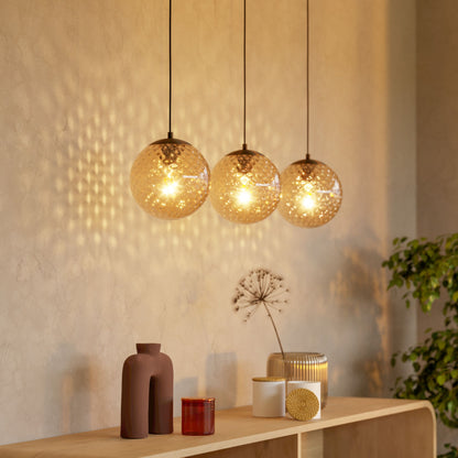 Rondo 2 3-Light Bronze Ceiling Pendant