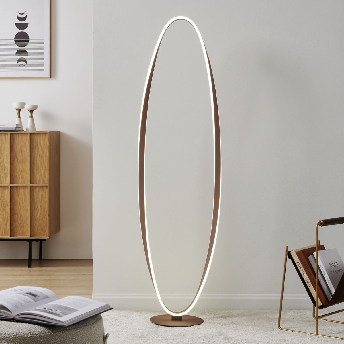 Camerota Bronze LED Floor Lamp