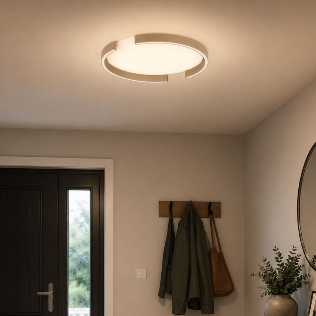 Copertino Natural LED Semi-Flush Ceiling Light