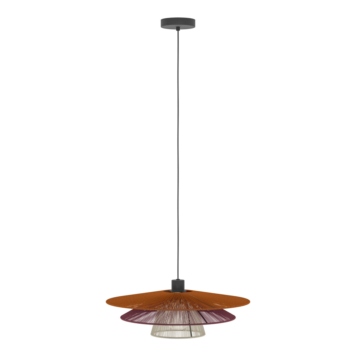 Pignona Black Ceiling Pendant 50cm