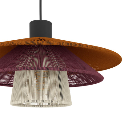 Pignona Black Ceiling Pendant 32cm