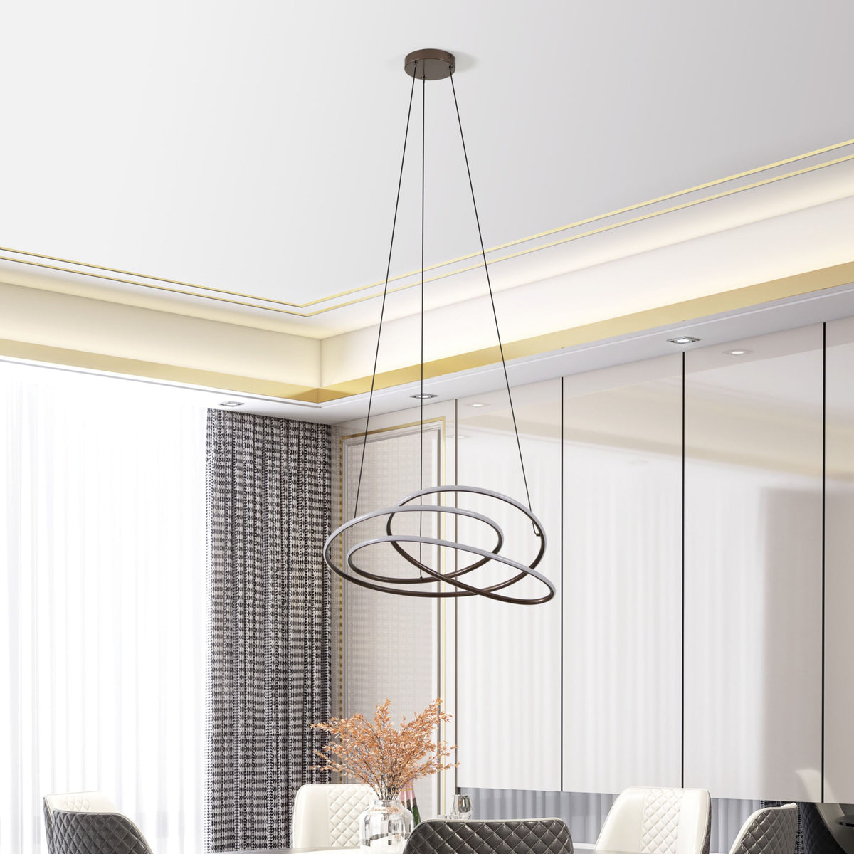 Racale Bronze LED Ceiling Pendant