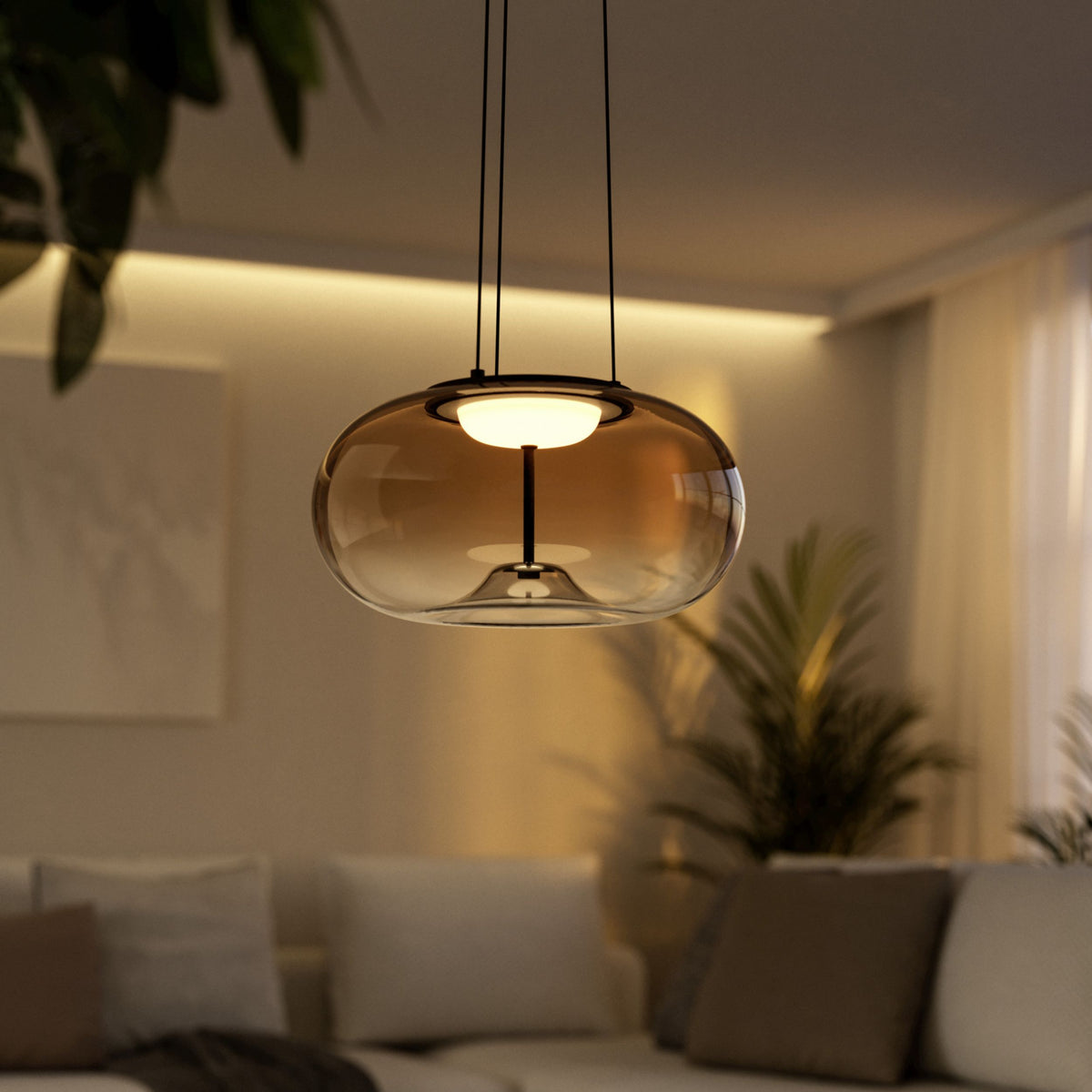 Optica 1 Bronze LED Ceiling Pendant