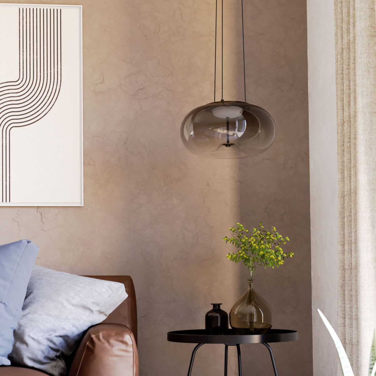 Optica 1 Bronze LED Ceiling Pendant