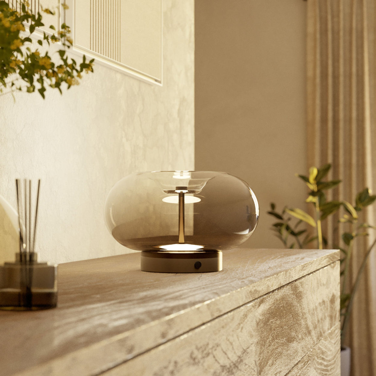 Optica 1 Bronze LED Table Lamp