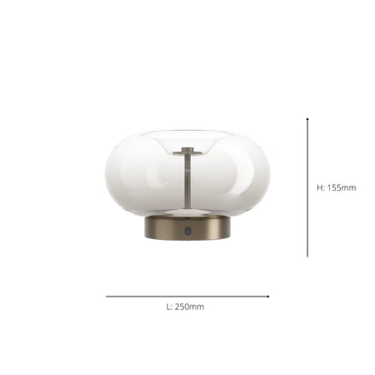 Optica 1 Bronze LED Table Lamp