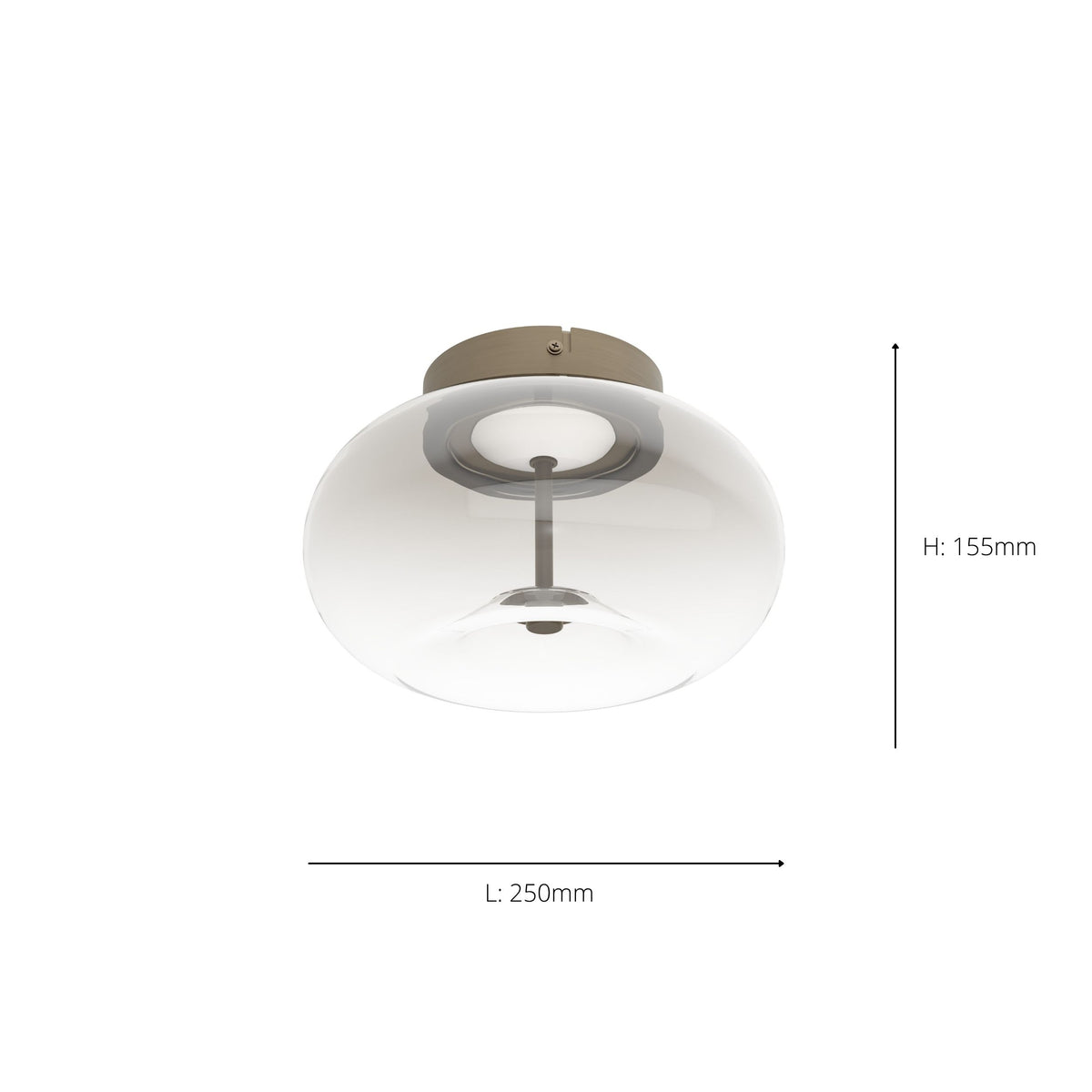 Optica 1 Bronze LED Wall Light