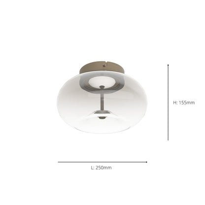 Optica 1 Bronze LED Wall Light