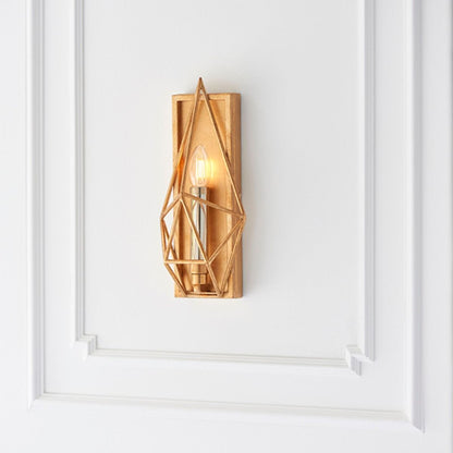 Notario 1 Light Antique Gold Wall Bracket