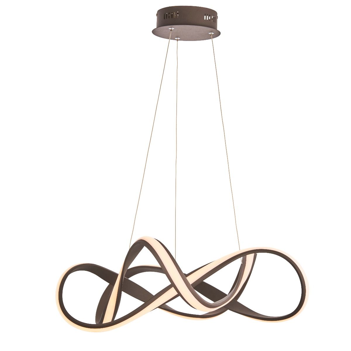 Synergy Large Warm White LED Brown Ceiling Pendant