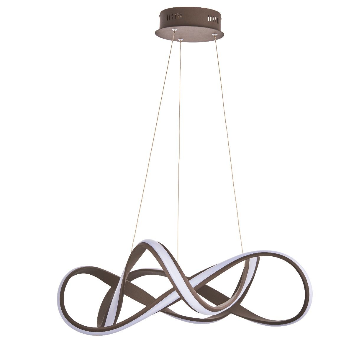 Synergy Large Warm White LED Brown Ceiling Pendant