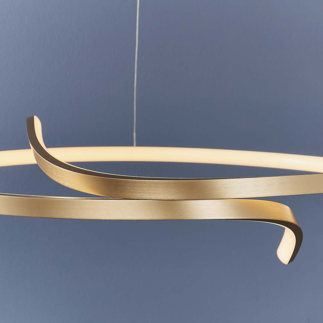 Rafe LED Matt Gold Ceiling Pendant