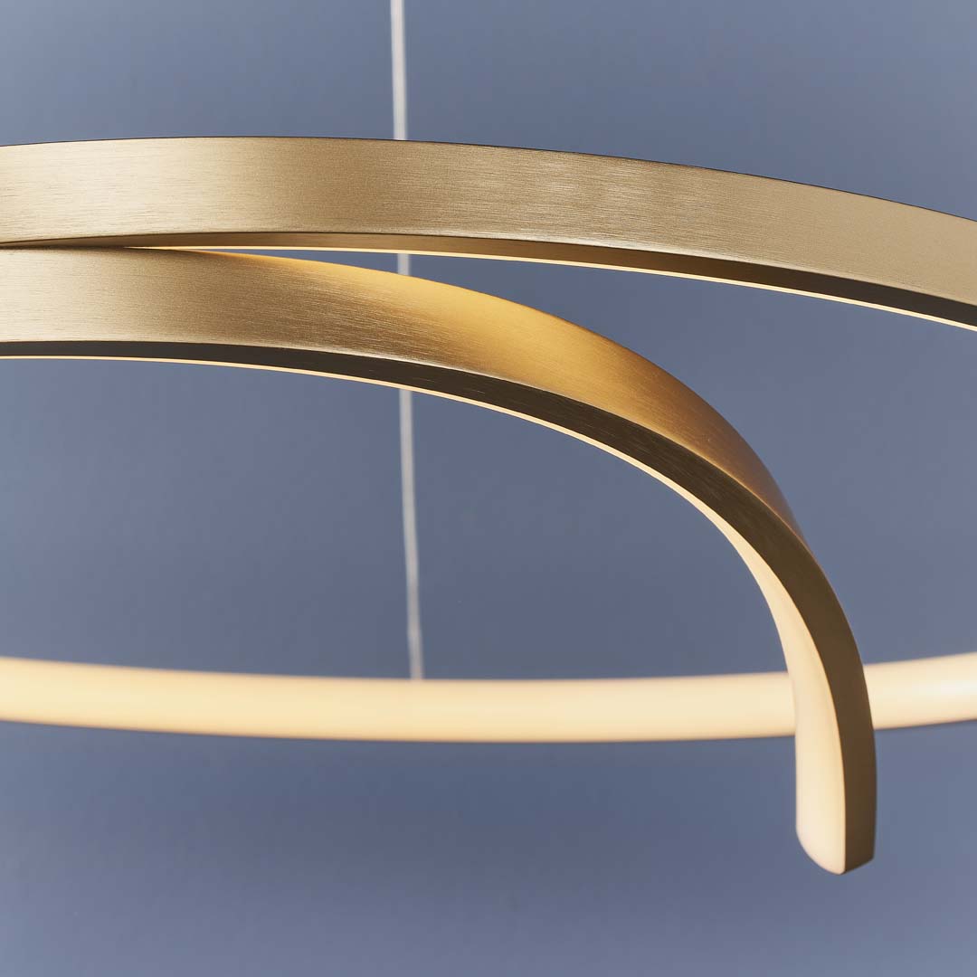 Rafe LED Matt Gold Ceiling Pendant