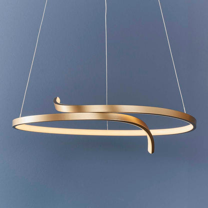 Rafe LED Matt Gold Ceiling Pendant