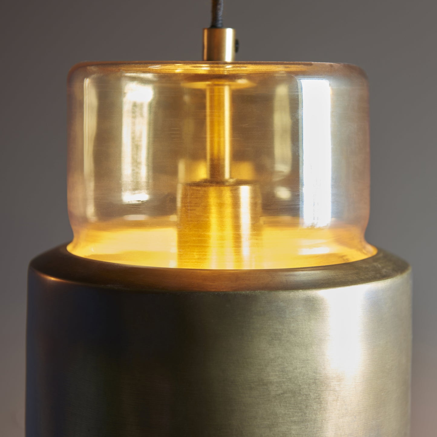 1 Light Pendant Antique Brass