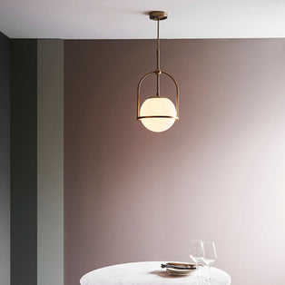 Pilar 1 Light Brass Ceiling Light