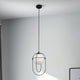 Axis Black and Opal Glass Pendant Ceiling Light