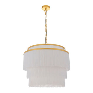 Itziar 3 Light White and Gold Ceiling Pendant