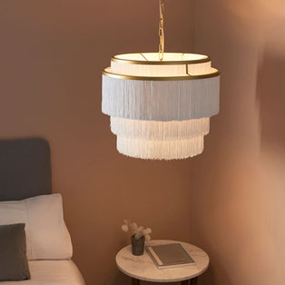 Itziar 3 Light White and Gold Ceiling Pendant