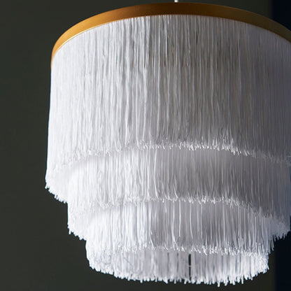 Itziar 1 Light Gold and White Pendant Ceiling Light